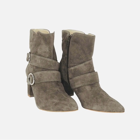 Andrea Carrano Ronda taupe suede ankle boot Made in Italy NEW - Picture 1 of 12